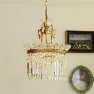 Xelra Lustre en Laiton & Cristal