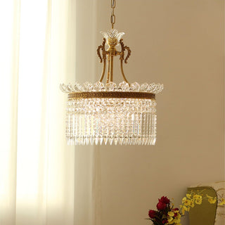 Xelra Lustre en Laiton & Cristal