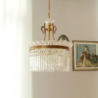 Xelra Lustre en Laiton & Cristal