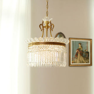 Xelra Lustre en Laiton & Cristal