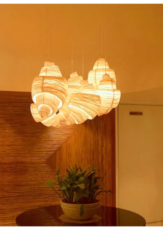 Croissant Fabric Pendant Light-Neutral Decor
