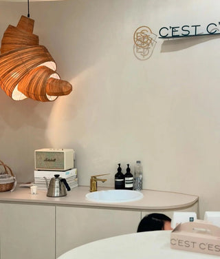 Croissant Fabric Pendant Light-Neutral Decor