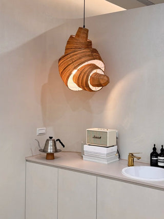 Croissant Fabric Pendant Light-Neutral Decor