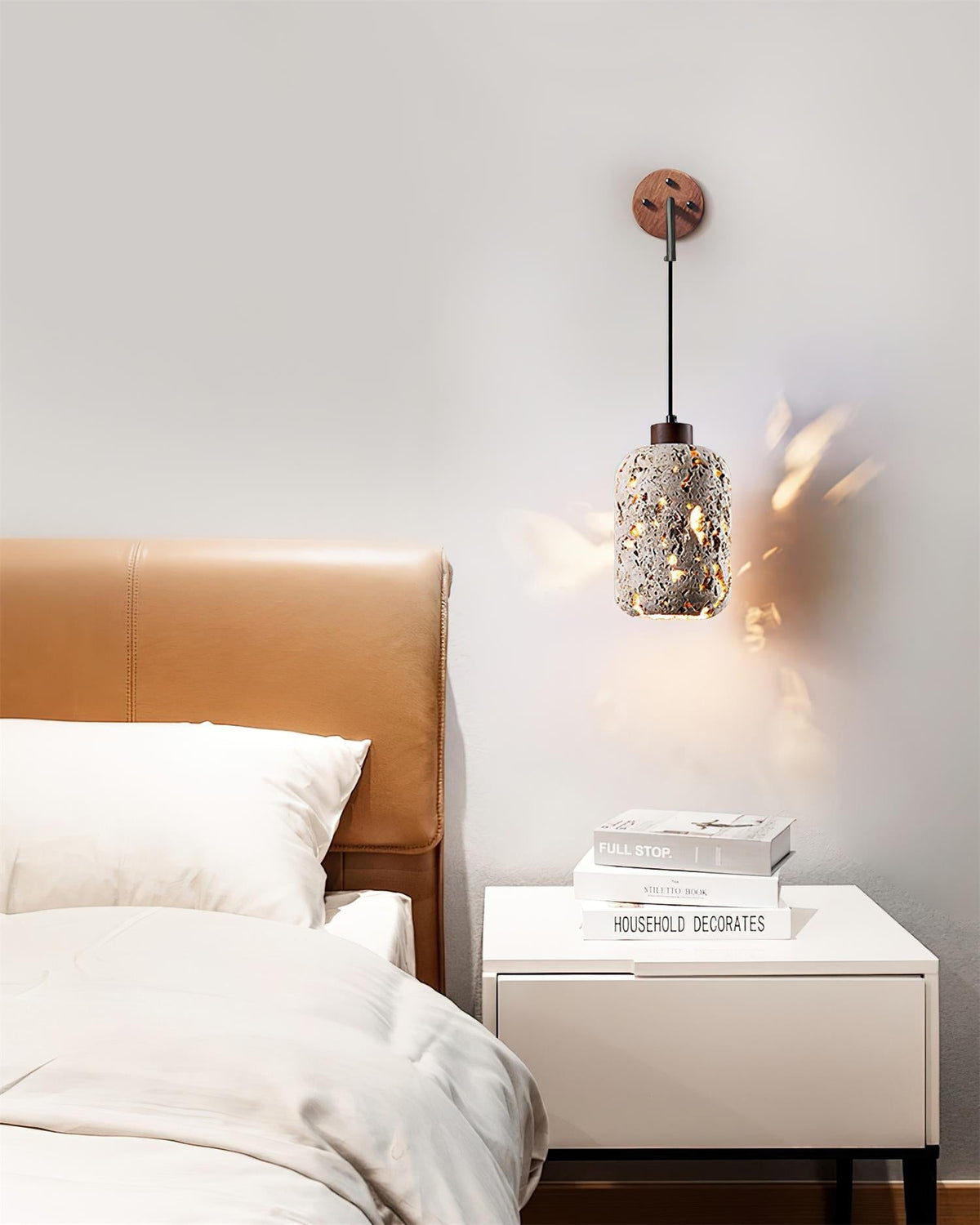 Fynel Rustic Wall Lamp-Neutral Decor