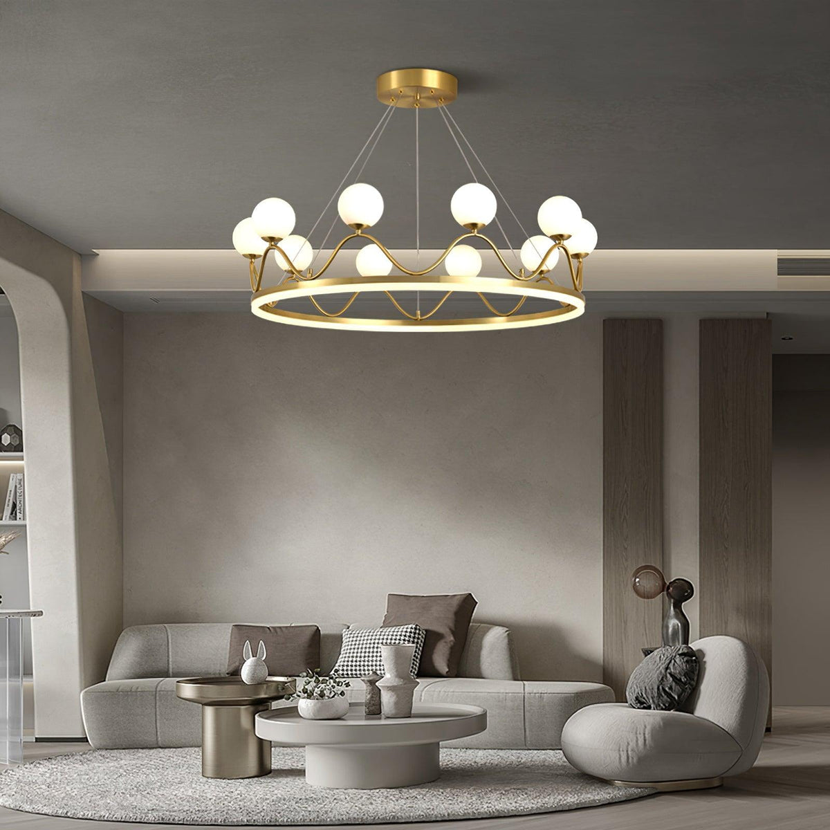 Vianora Lustre en Verre de Luxe