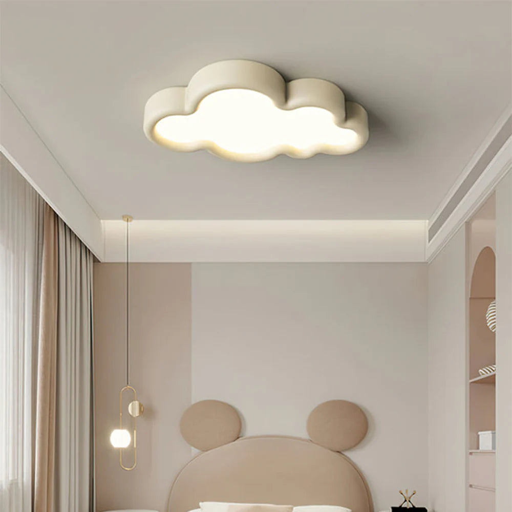 Aria Moderne Nuage Plafonnier Métal Chambre à coucher