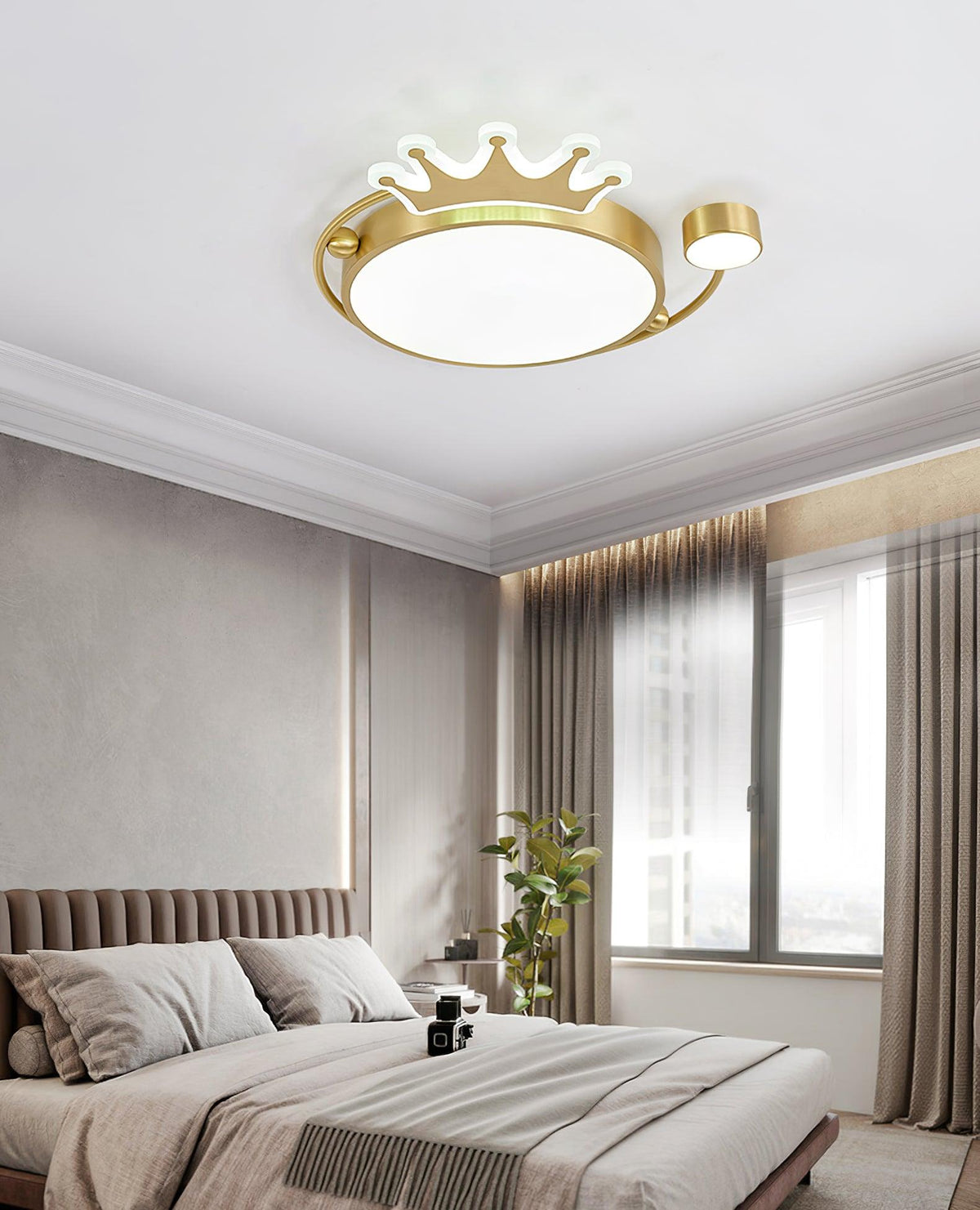 Iselana Lampe Plafonnier Classique Art Couronne
