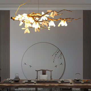 Lustra Lustre Organique en Pierre et Branches