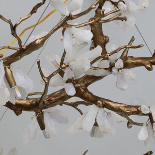 Lustra Lustre Organique en Pierre et Branches