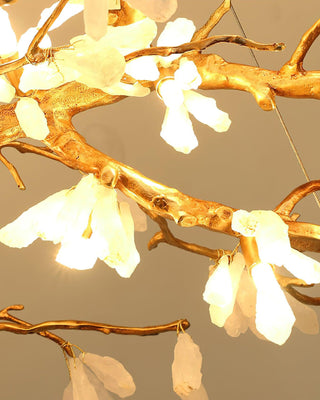 Lustra Lustre Organique en Pierre et Branches