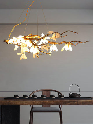 Lustra Lustre Organique en Pierre et Branches