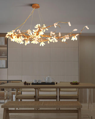 Lustra Lustre Organique en Pierre et Branches