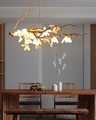 Lustra Lustre Organique en Pierre et Branches