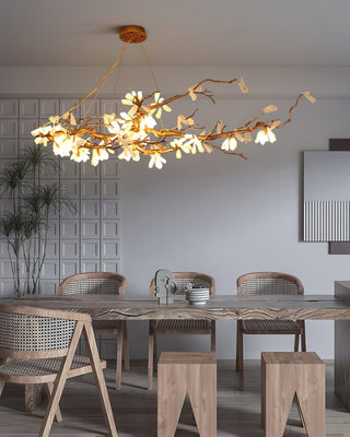 Lustra Lustre Organique en Pierre et Branches