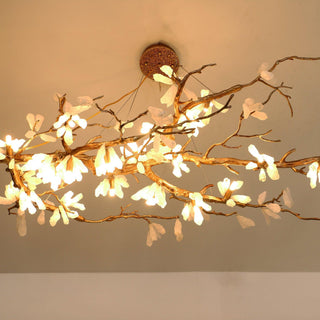Lustra Lustre Organique en Pierre et Branches