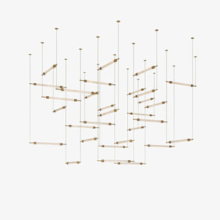 Crystal Grid Customize Chandelier-Neutral Decor