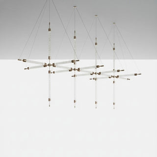 Crystal Grid Customize Chandelier-Neutral Decor
