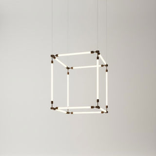 Crystal Grid Customize Chandelier-Neutral Decor