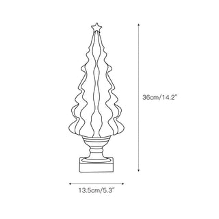 Crystal Lampe à Poser Sapin de Noël (Batterie Intégrée)