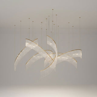 Rivella Cascade Fringe Chandelier-Neutral Decor