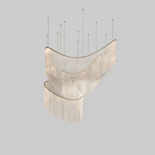 Rivella Cascade Fringe Chandelier-Neutral Decor