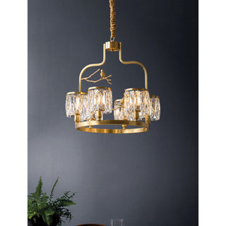 Zephyr Lustre En Cristal Et Laiton à Motif D'oiseau Créatif Individuel