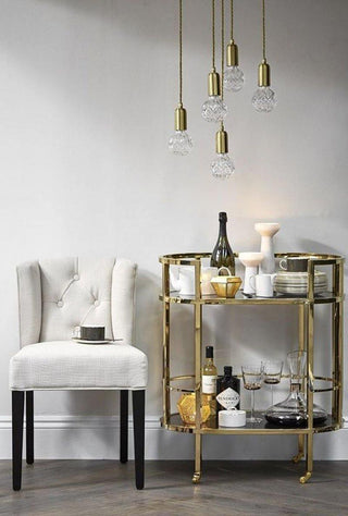 Vireo Lampe Suspendue Ampoule en Cristal
