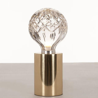 Lyrician Lampe de Table en Laiton Et Verre Industriel