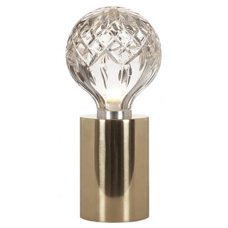 Lyrician Lampe de Table en Laiton Et Verre Industriel