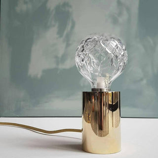 Lyrician Lampe de Table en Laiton Et Verre Industriel