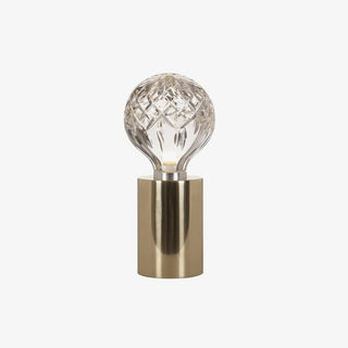 Lyrician Lampe de Table en Laiton Et Verre Industriel