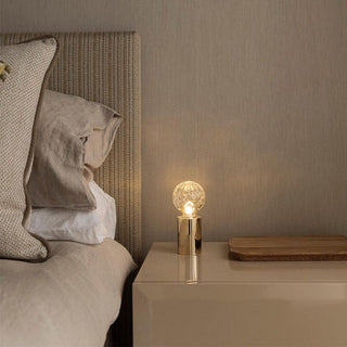 Lyrician Lampe de Table en Laiton Et Verre Industriel