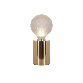 Lyrician Lampe de Table en Laiton Et Verre Industriel