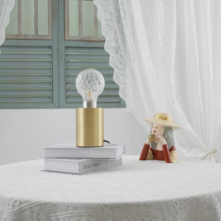 Lyrician Lampe de Table en Laiton Et Verre Industriel