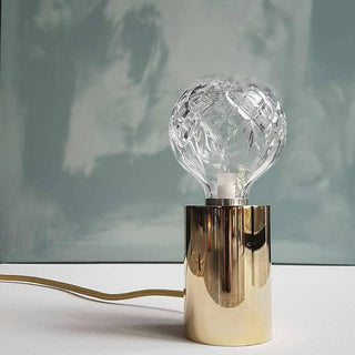 Lyrician Lampe de Table en Laiton Et Verre Industriel
