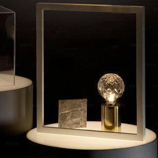 Lyrician Lampe de Table en Laiton Et Verre Industriel