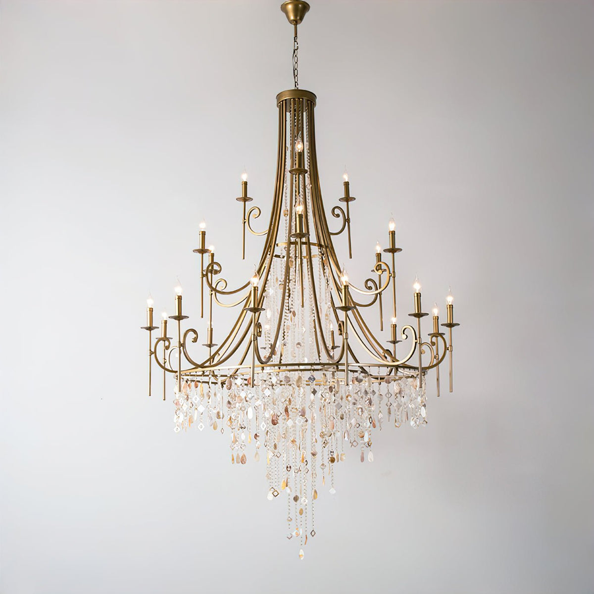 Felaine Lustre Postmoderne Luxe Coquille Cristal