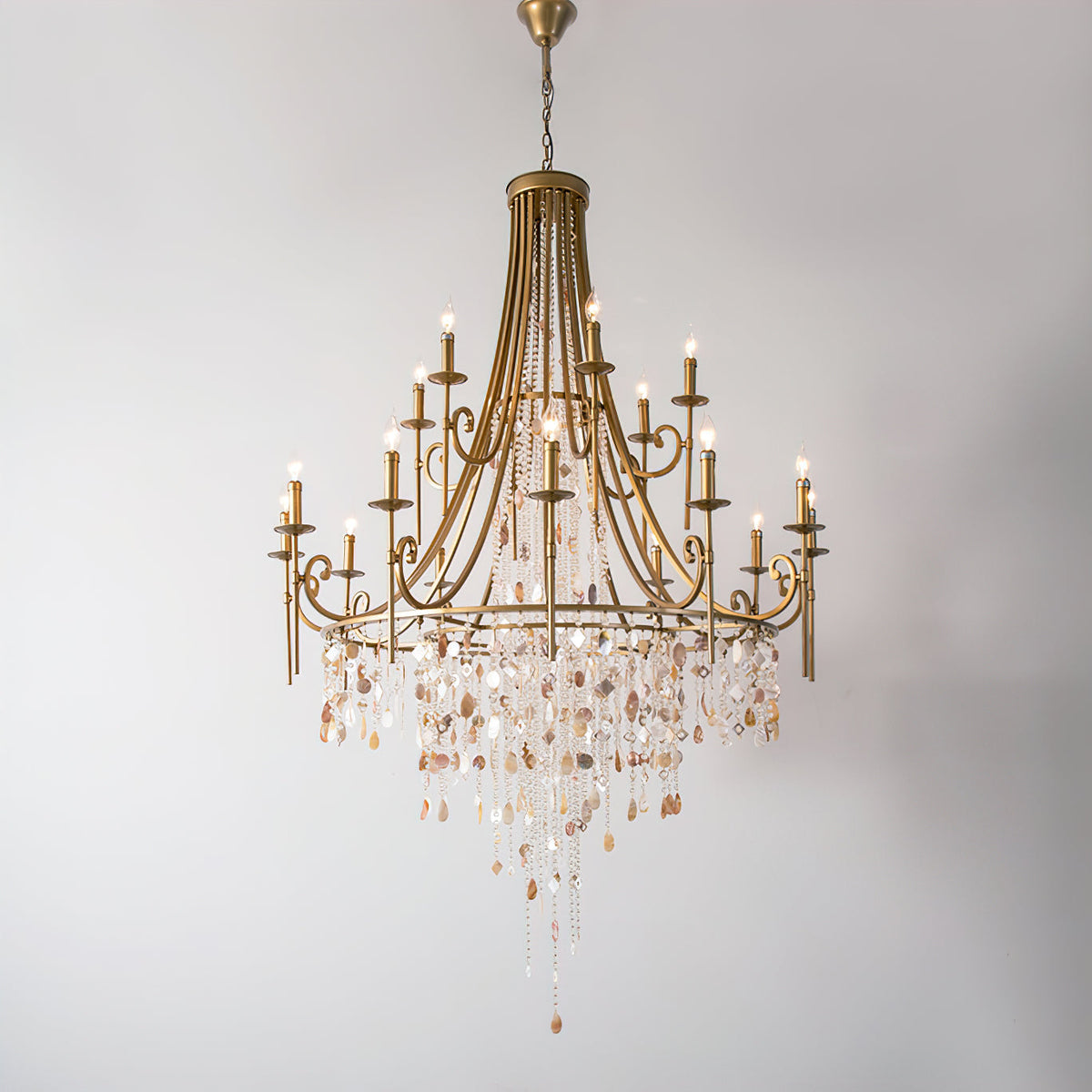 Felaine Lustre Postmoderne Luxe Coquille Cristal