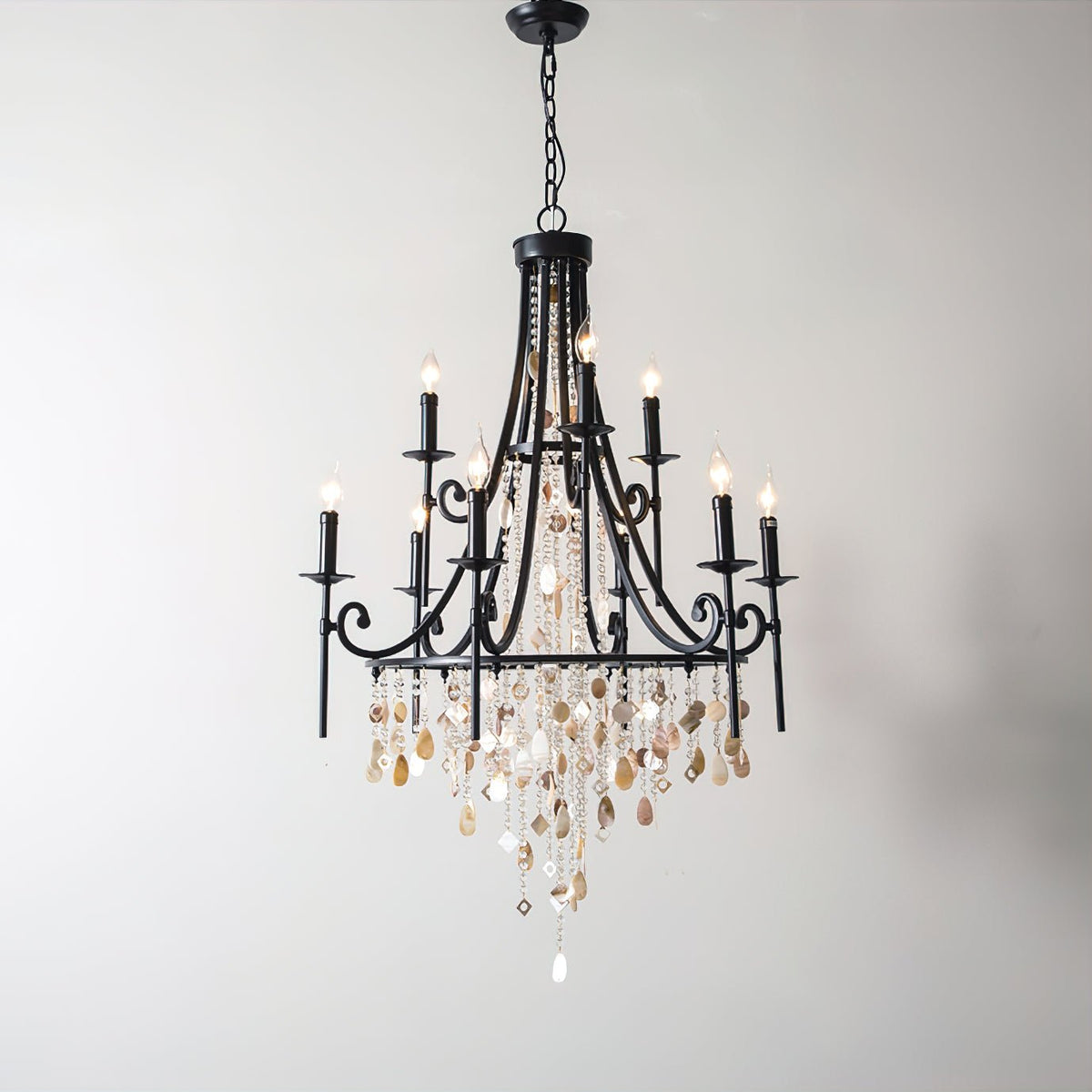 Felaine Lustre Postmoderne Luxe Coquille Cristal
