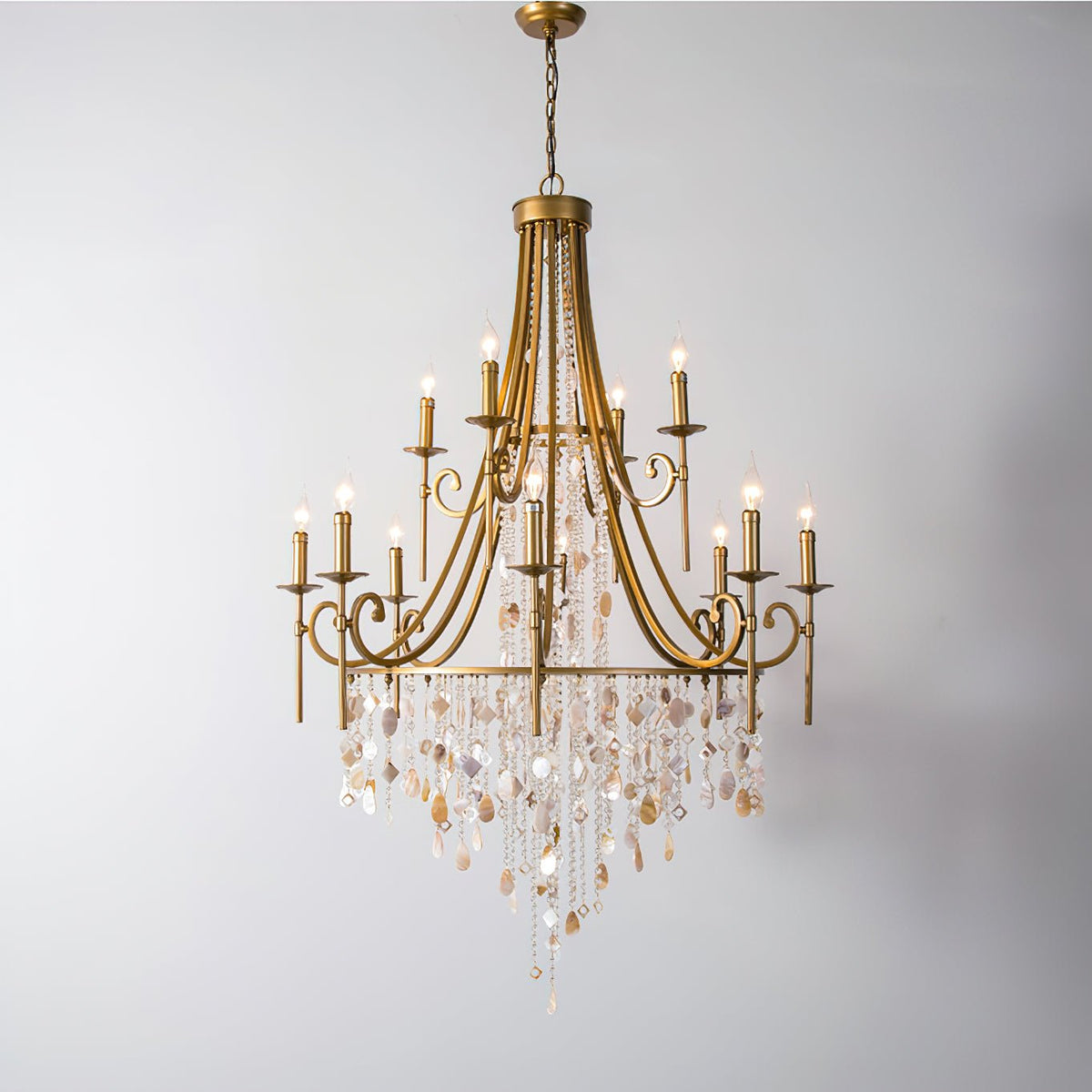Felaine Lustre Postmoderne Luxe Coquille Cristal