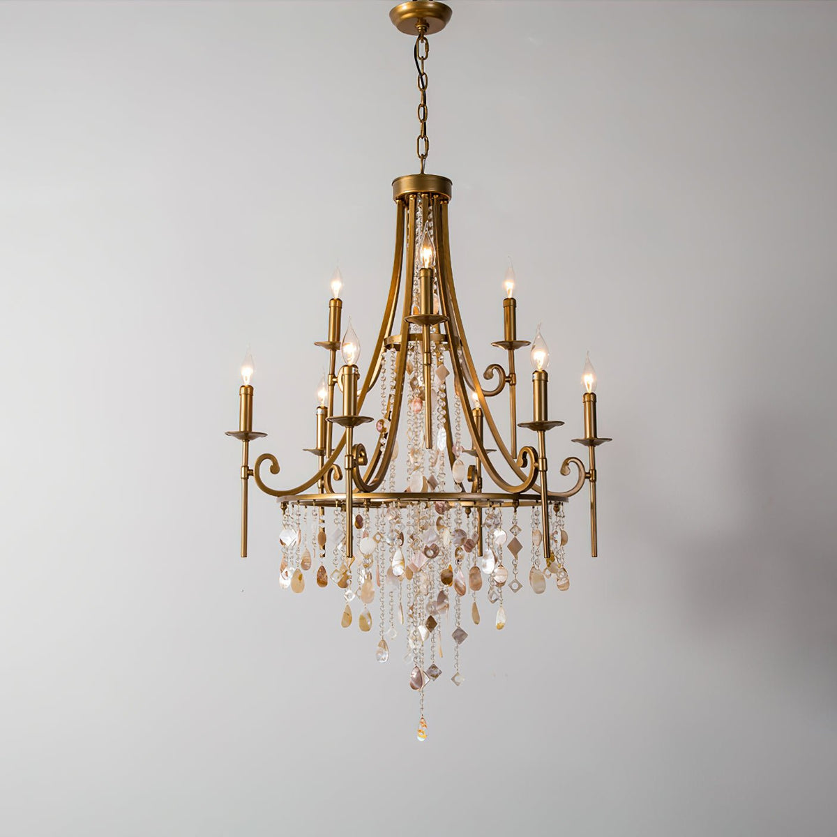Felaine Lustre Postmoderne Luxe Coquille Cristal