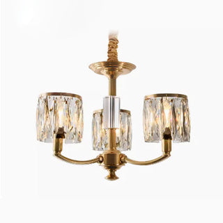 Amber Lustre En Cristal Et Laiton à Colonne De Créativité Individuelle