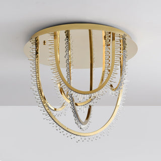 Crystal Lampe Plafonnier Cristal Corde à Créativité Individuelle