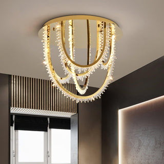 Crystal Lampe Plafonnier Cristal Corde à Créativité Individuelle