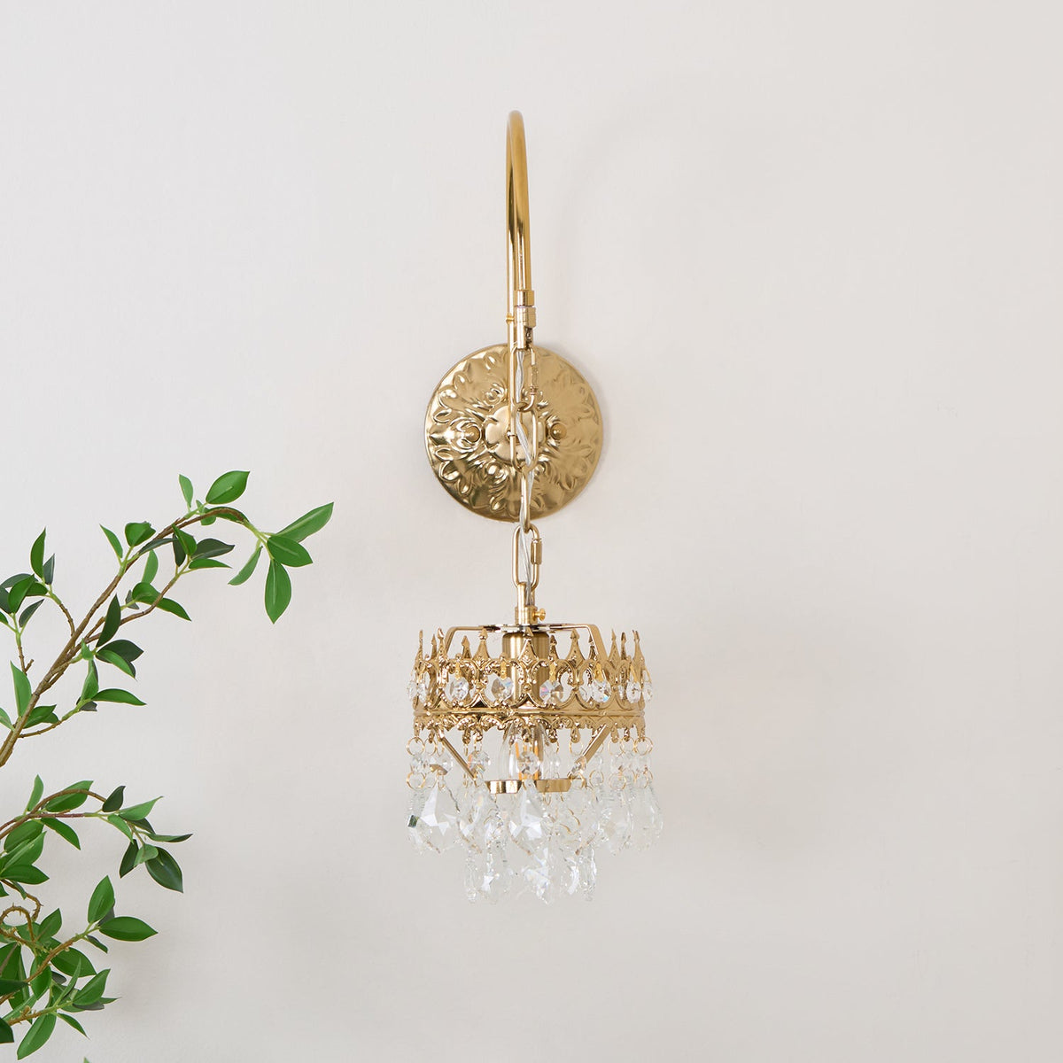 Melaira Applique Murale Art Nordique Couronne en Cristal