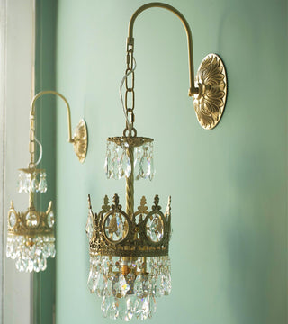 Cristal Crown Applique Murale en Cristal