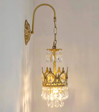 Cristal Crown Applique Murale en Cristal