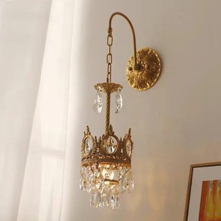 Cristal Crown Applique Murale en Cristal