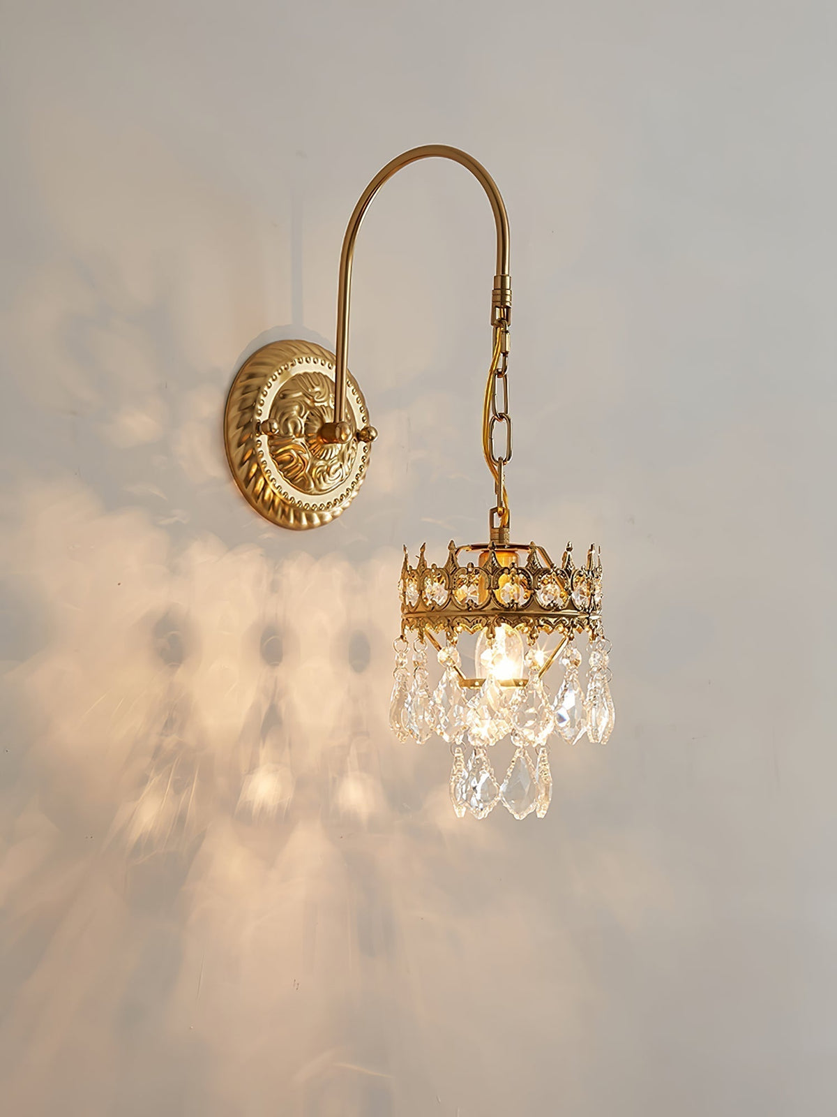 Melaira Applique Murale Art Nordique Couronne en Cristal