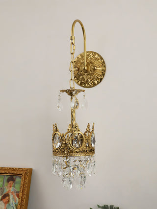 Cristal Crown Applique Murale en Cristal